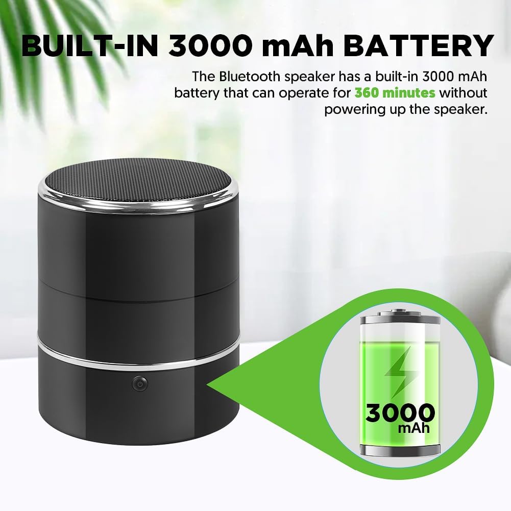 Bluetooth Speaker Camera with 240° Rotatable Lens