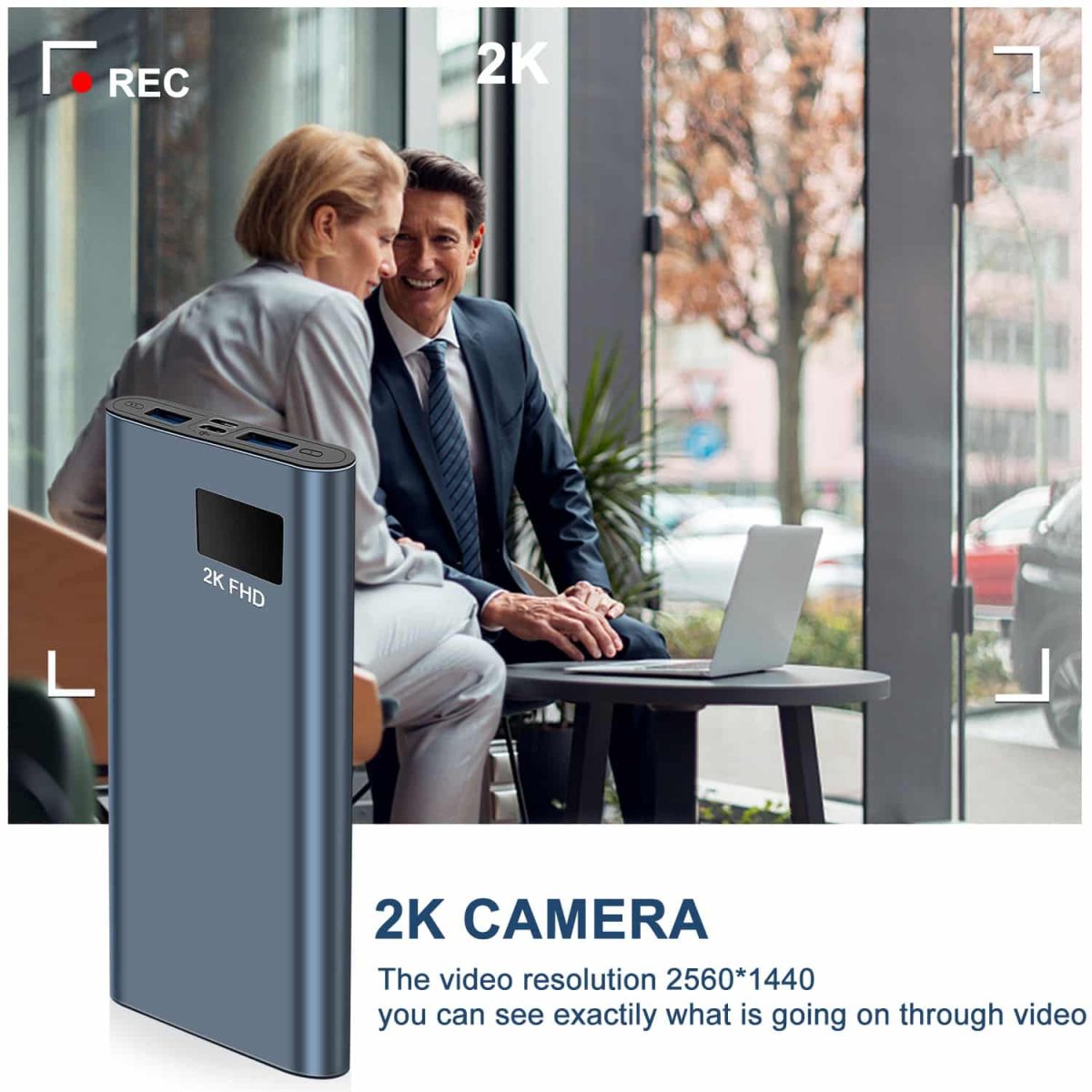 H8 2K HD Charging Power Bank Camera