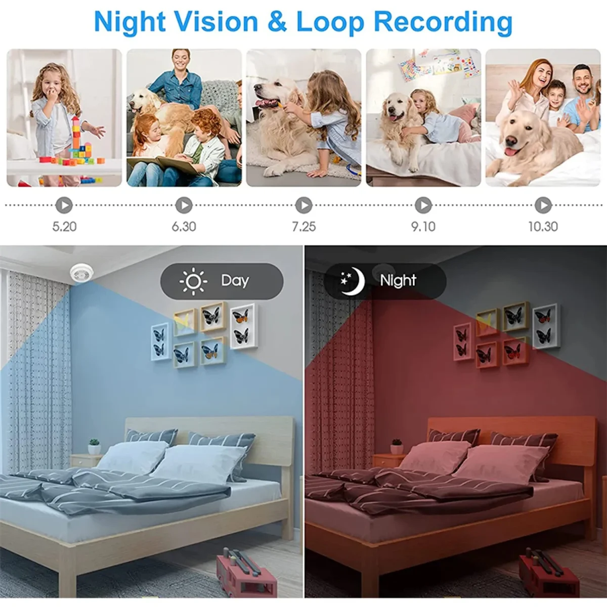 HD Smoke Detector Nanny Camera