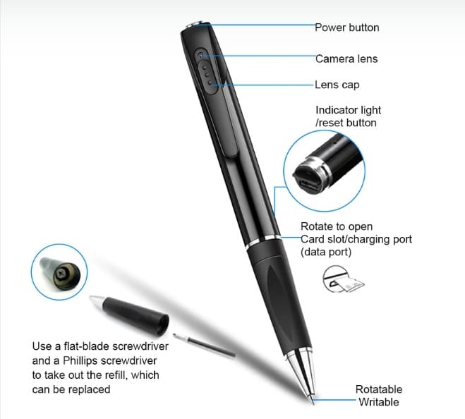 Wi-Fi Video Recording Pen