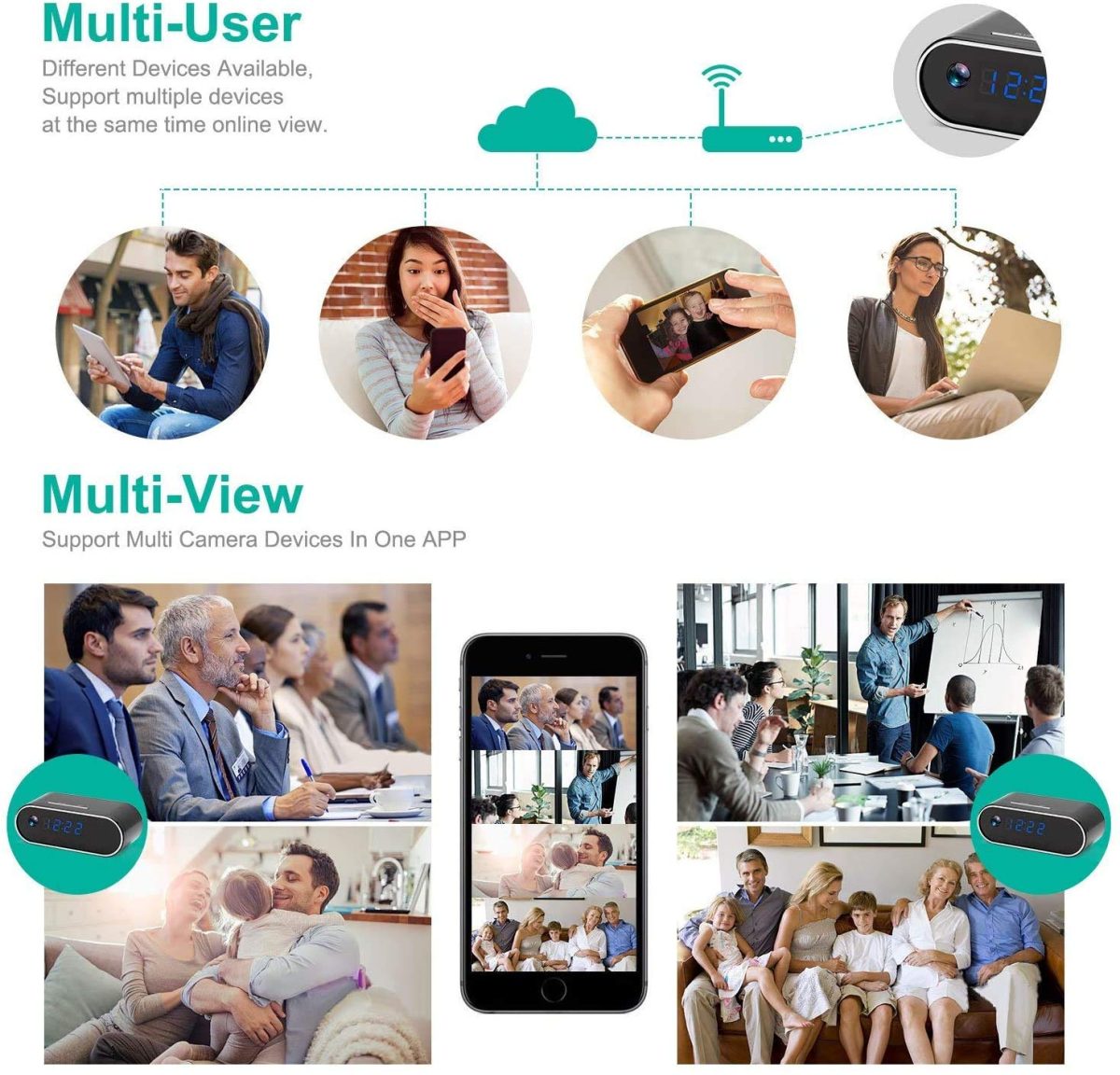 Xc2 1080P HD Hidden Camera Clock